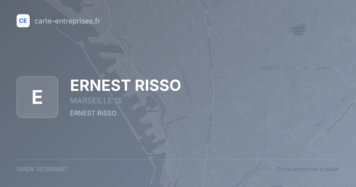 ERNEST RISSO — 782968697 — fiche entreprise