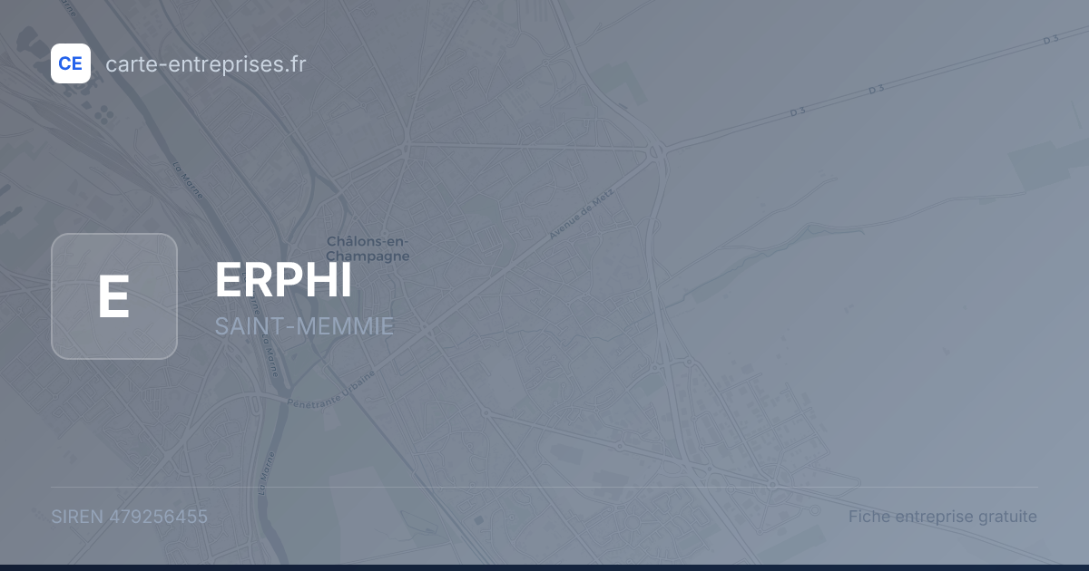 ERPHI — 479256455 — fiche entreprise