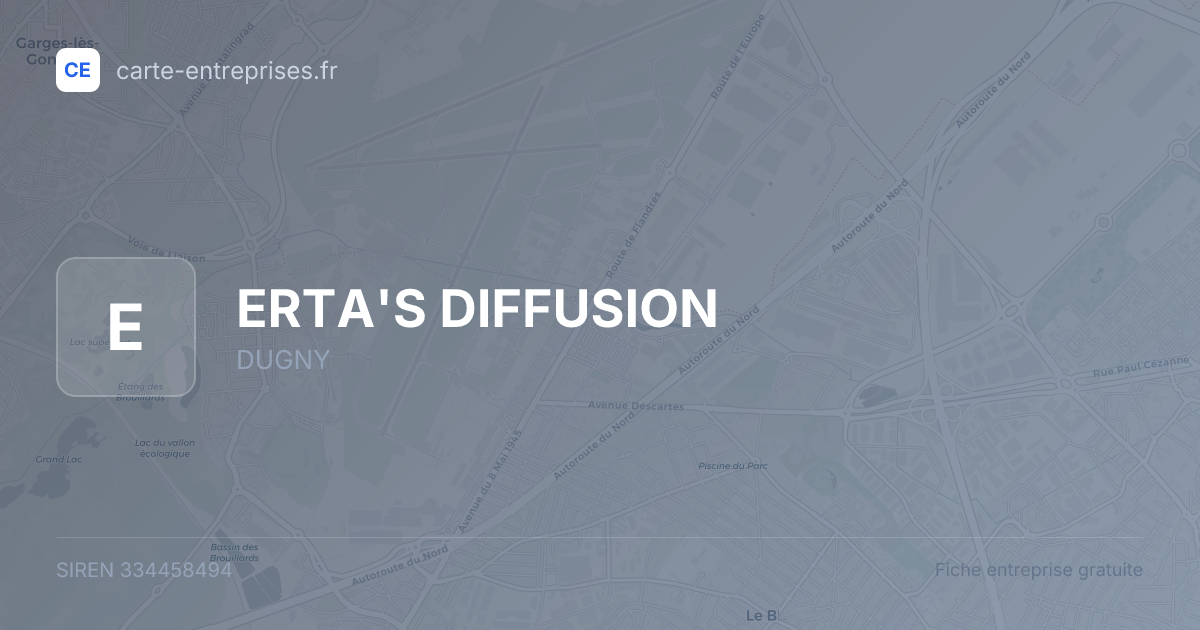 ERTA'S DIFFUSION — 334458494 — fiche entreprise