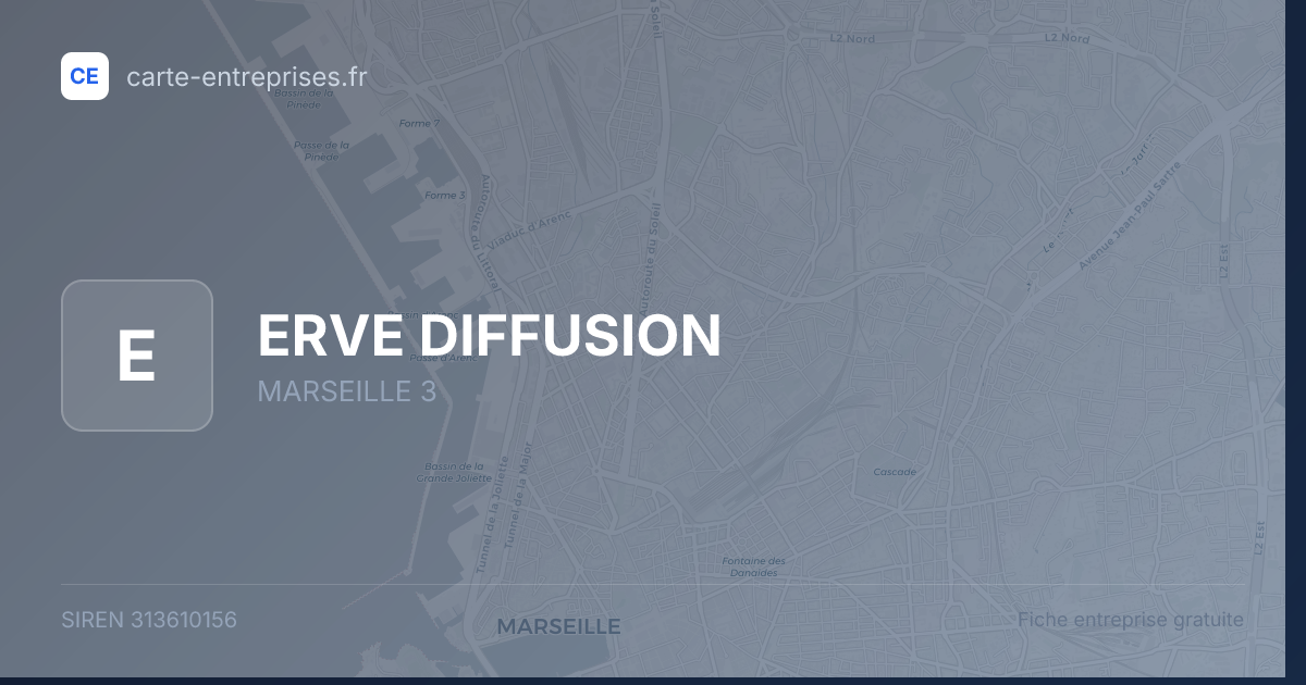 ERVE DIFFUSION — 313610156 — fiche entreprise