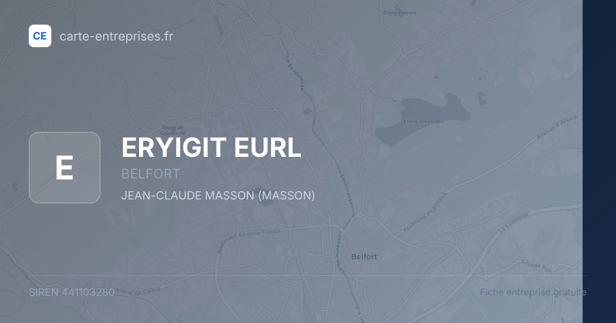 ERYIGIT EURL — 441103280 — fiche entreprise