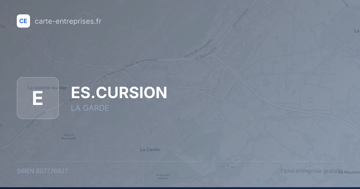 ES.CURSION — 807776927 — fiche entreprise