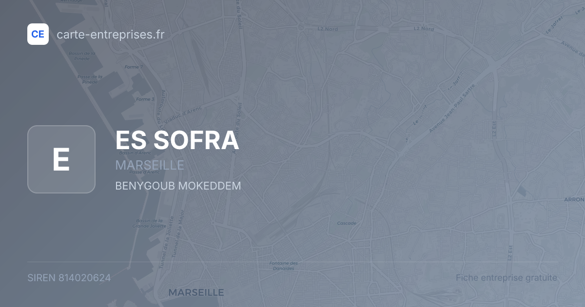 ES SOFRA — 814020624 — fiche entreprise