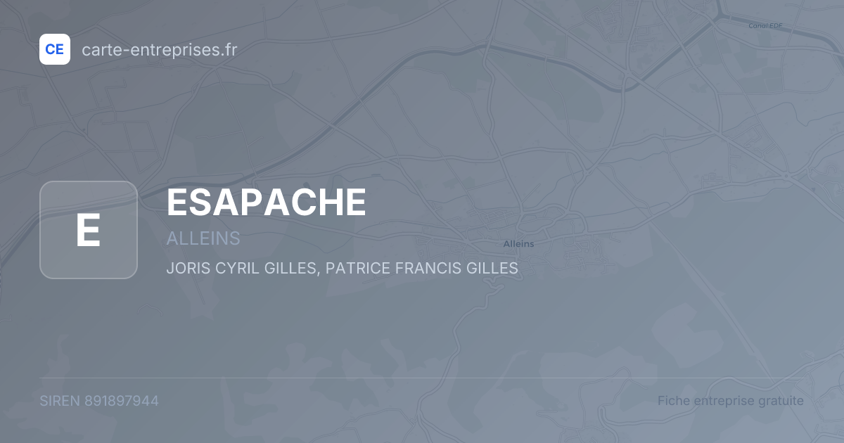 ESAPACHE — 891897944 — fiche entreprise