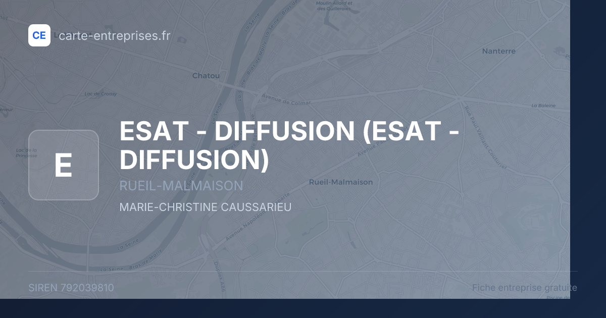 ESAT - DIFFUSION — 792039810 — fiche entreprise