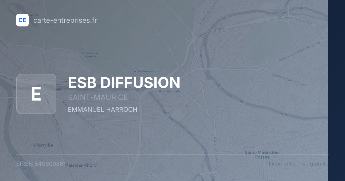 ESB DIFFUSION — 840609861 — fiche entreprise