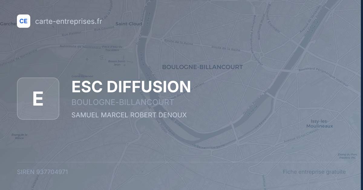 ESC DIFFUSION — 937704971 — fiche entreprise