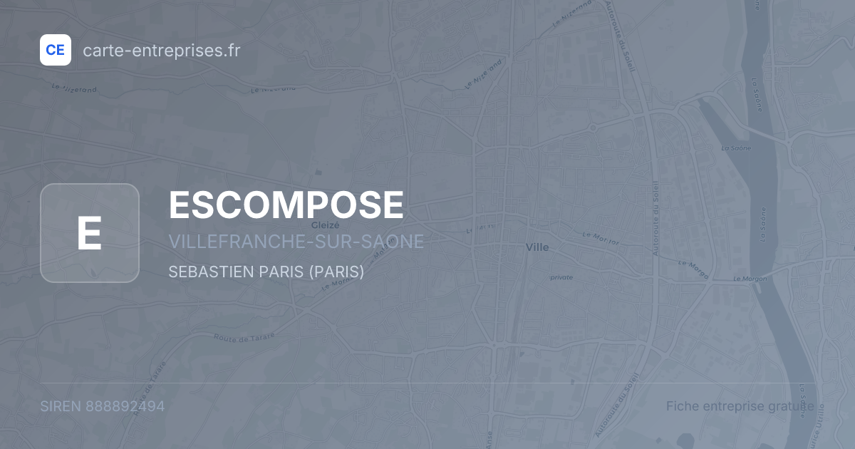 ESCOMPOSE — 888892494 — fiche entreprise