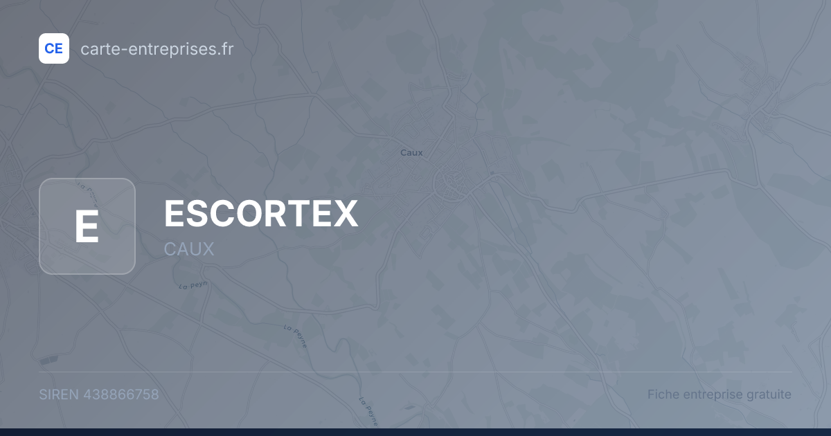 ESCORTEX — 438866758 — fiche entreprise