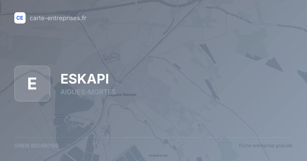 ESKAPI — 882460199 — fiche entreprise