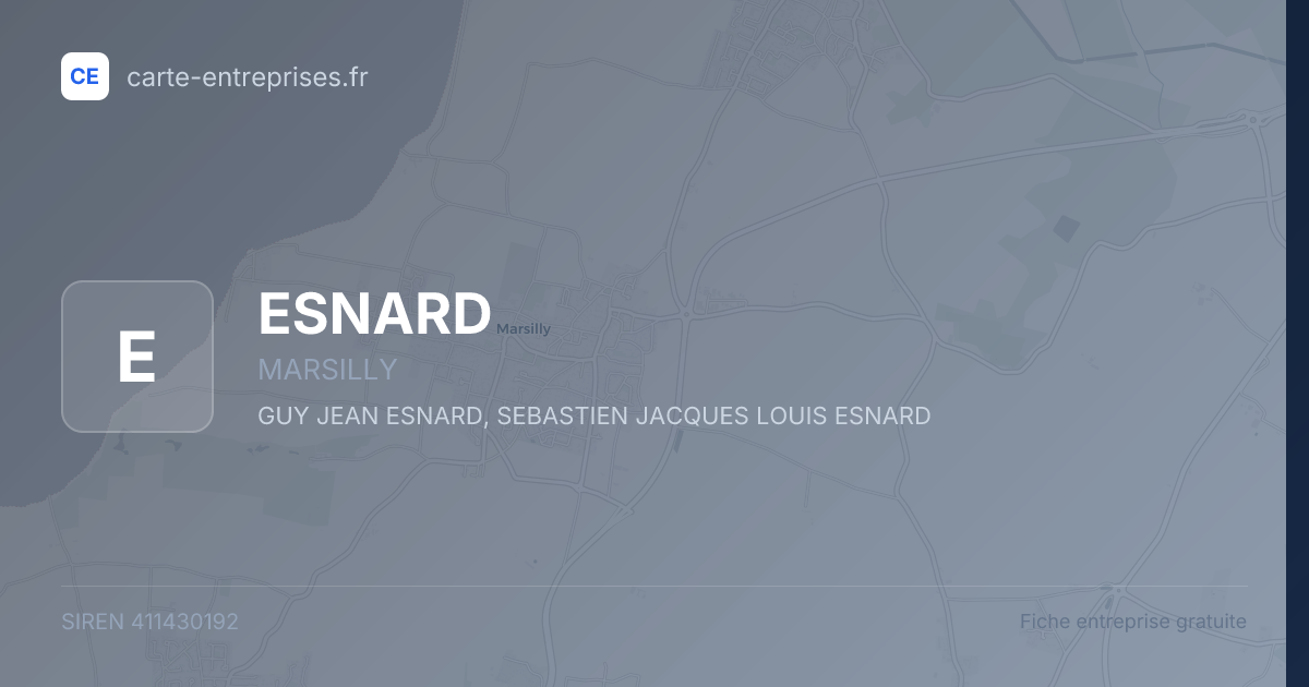 ESNARD — 411430192 — fiche entreprise
