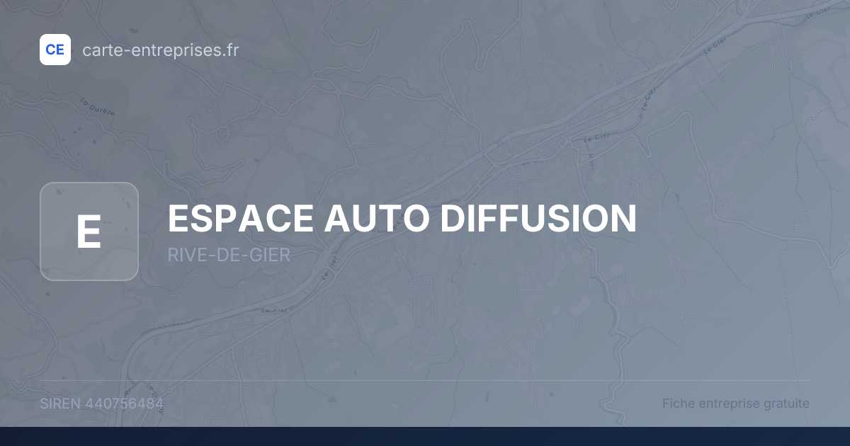 ESPACE AUTO DIFFUSION — 440756484 — fiche entreprise