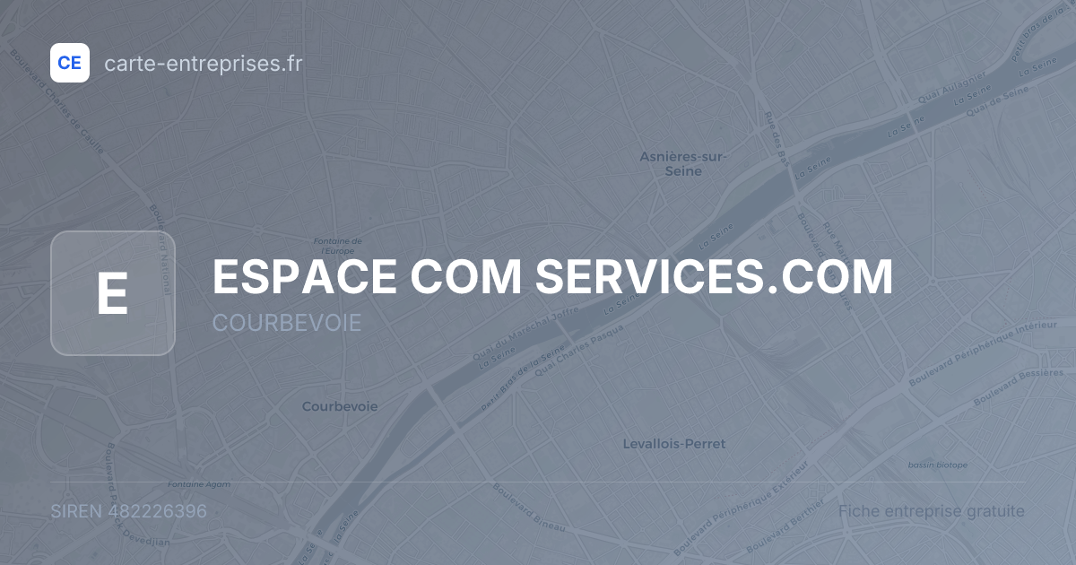 ESPACE COM SERVICES.COM — 482226396 — fiche entreprise