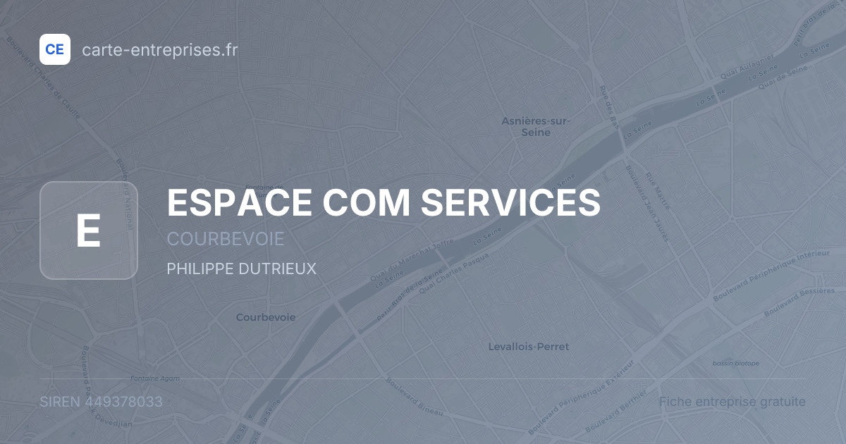 ESPACE COM SERVICES — 449378033 — fiche entreprise