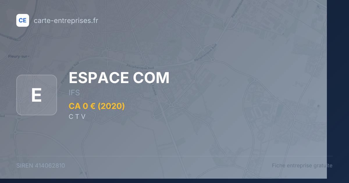 ESPACE COM — 414062810 — fiche entreprise