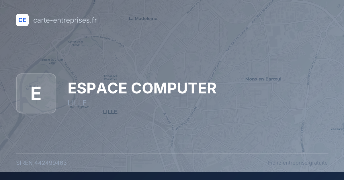 ESPACE COMPUTER — 442499463 — fiche entreprise