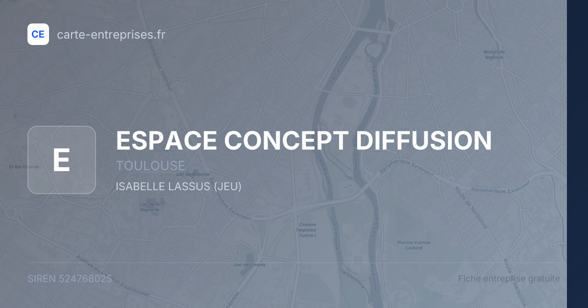 ESPACE CONCEPT DIFFUSION — 524768025 — fiche entreprise