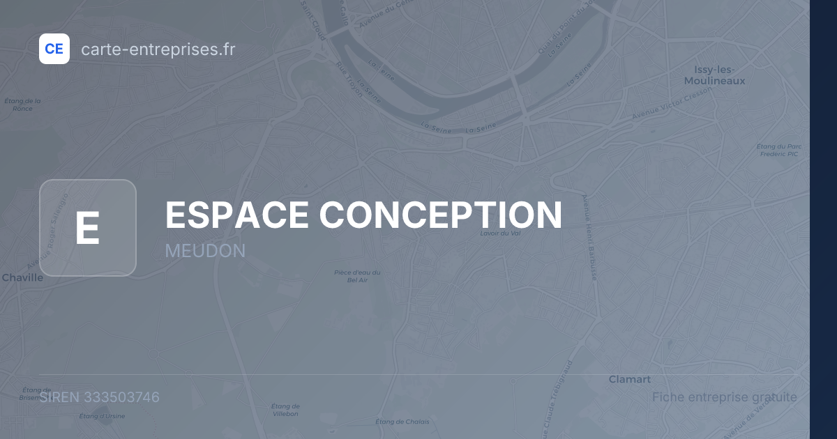 ESPACE CONCEPTION — 333503746 — fiche entreprise