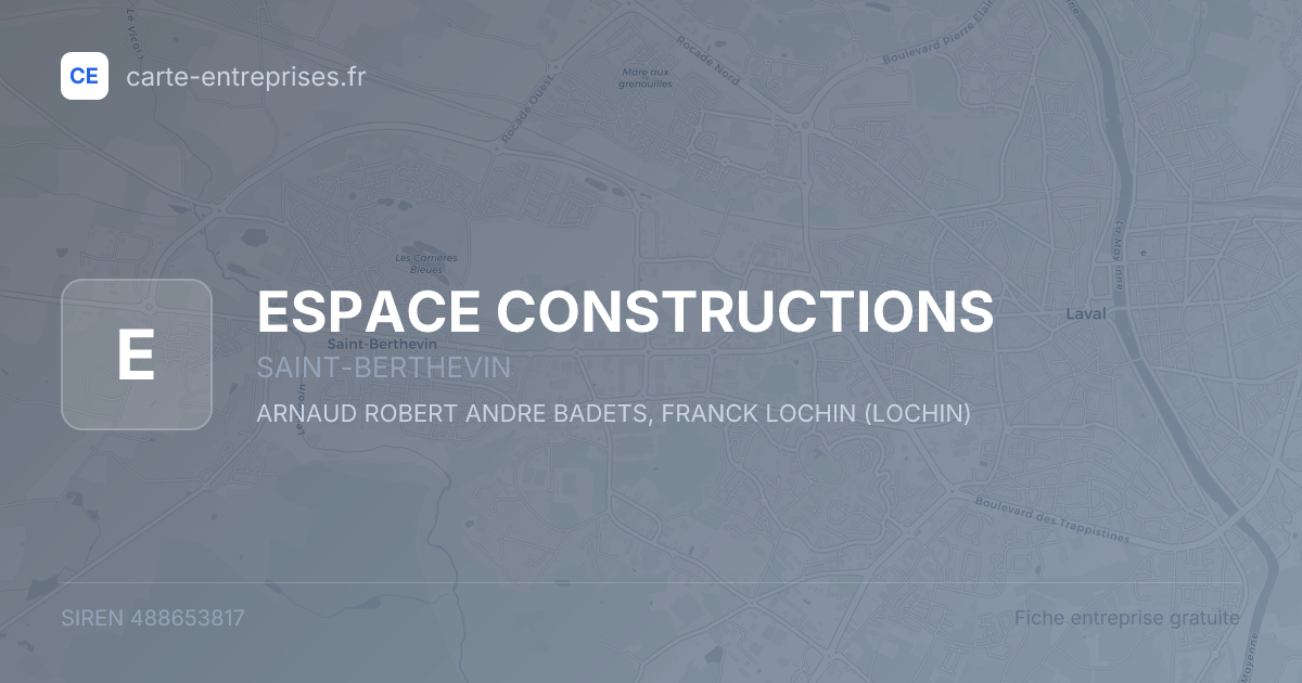 ESPACE CONSTRUCTIONS — 488653817 — fiche entreprise