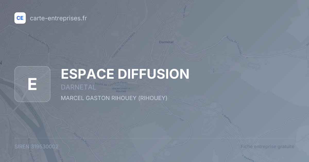 ESPACE DIFFUSION — 319530002 — fiche entreprise