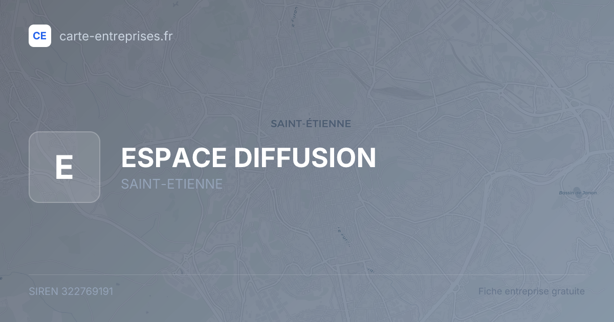 ESPACE DIFFUSION — 322769191 — fiche entreprise