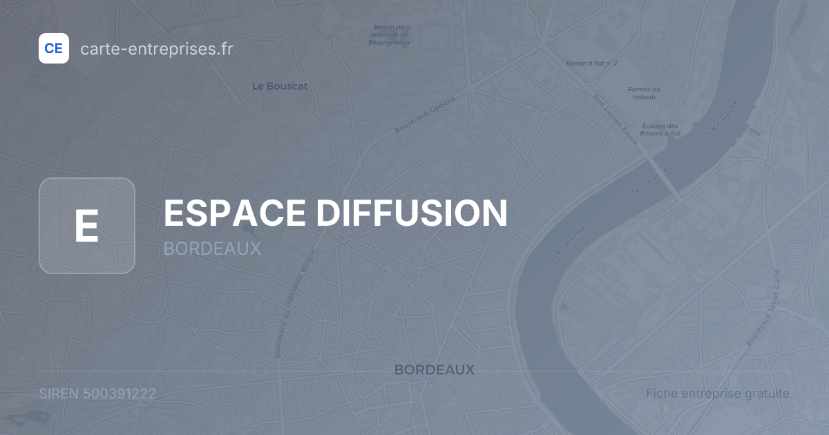 ESPACE DIFFUSION — 500391222 — fiche entreprise