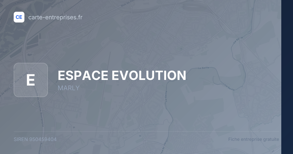 ESPACE EVOLUTION — 950459404 — fiche entreprise