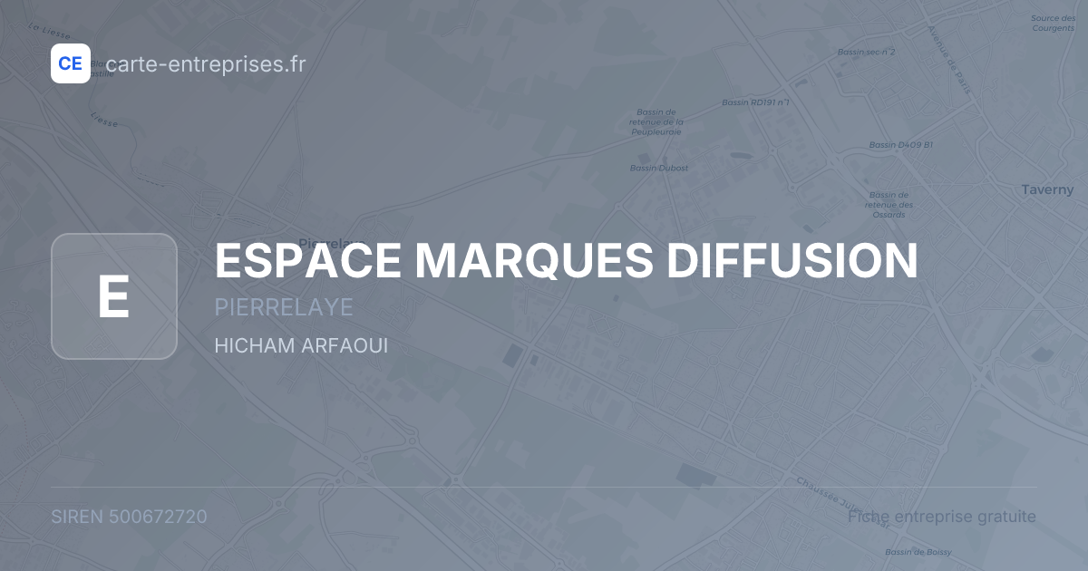 ESPACE MARQUES DIFFUSION — 500672720 — fiche entreprise