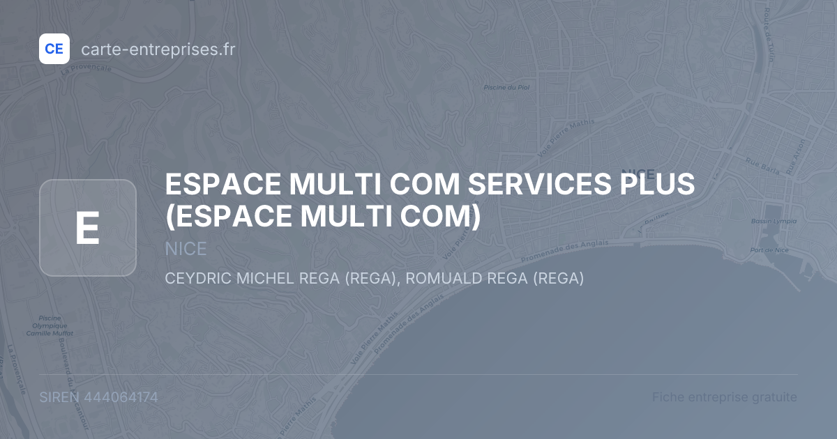 ESPACE MULTI COM SERVICES PLUS (ESPACE MULTI COM) — 444064174 — fiche entreprise