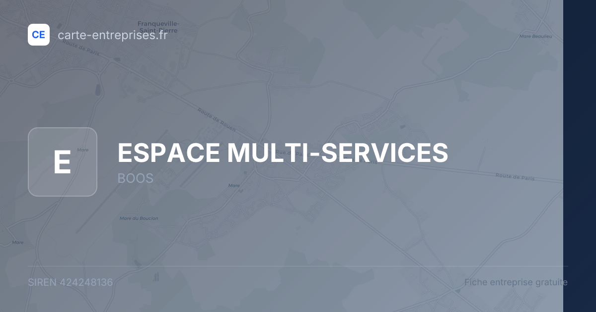 ESPACE MULTI-SERVICES — 424248136 — fiche entreprise