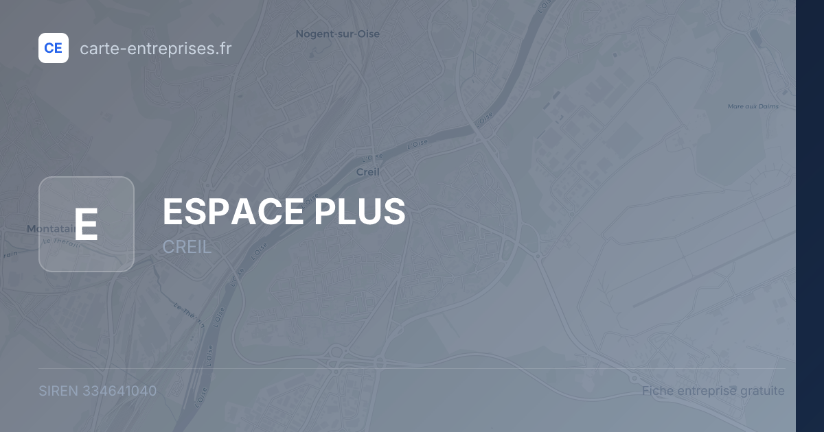 ESPACE PLUS — 334641040 — fiche entreprise
