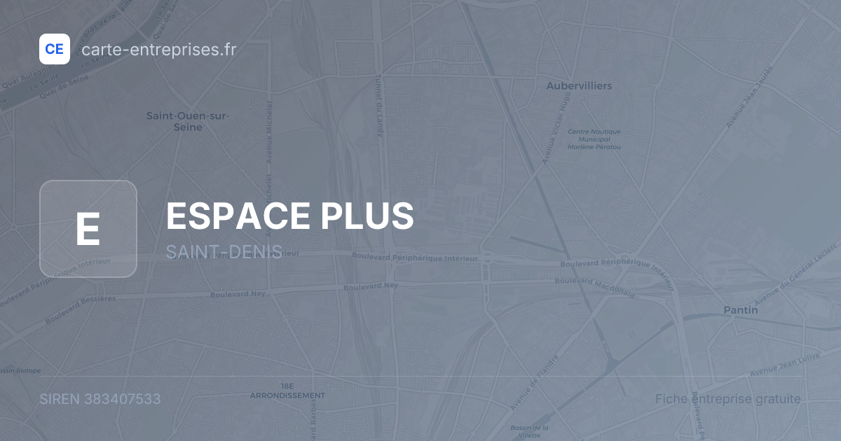 ESPACE PLUS — 383407533 — fiche entreprise