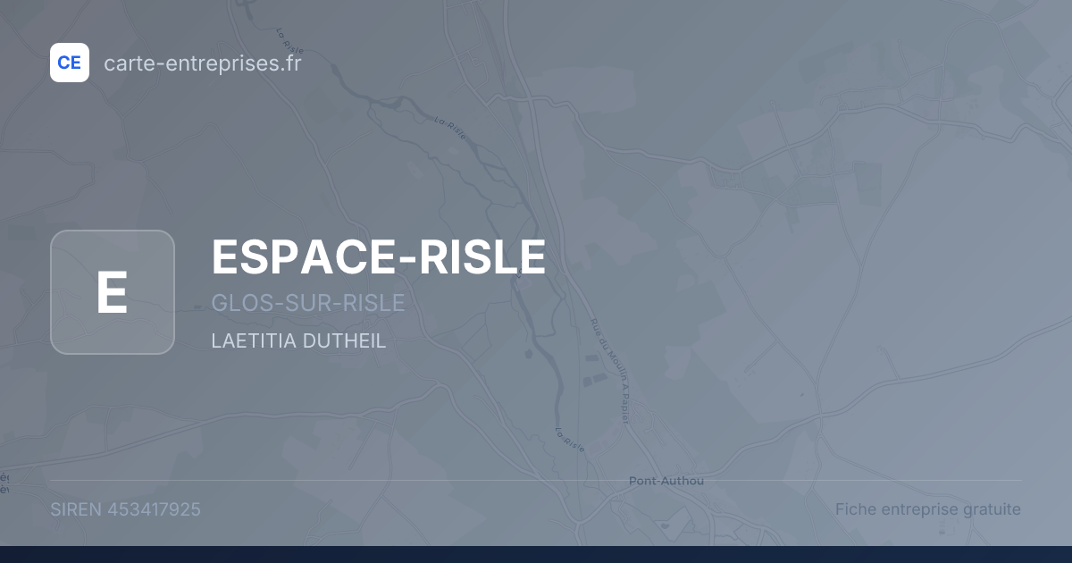 ESPACE-RISLE — 453417925 — fiche entreprise