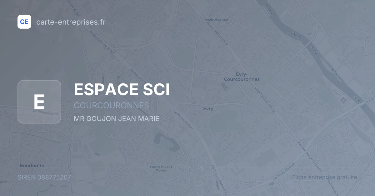 ESPACE SCI — 388775207 — fiche entreprise