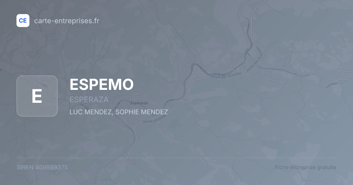 ESPEMO — 409889375 — fiche entreprise