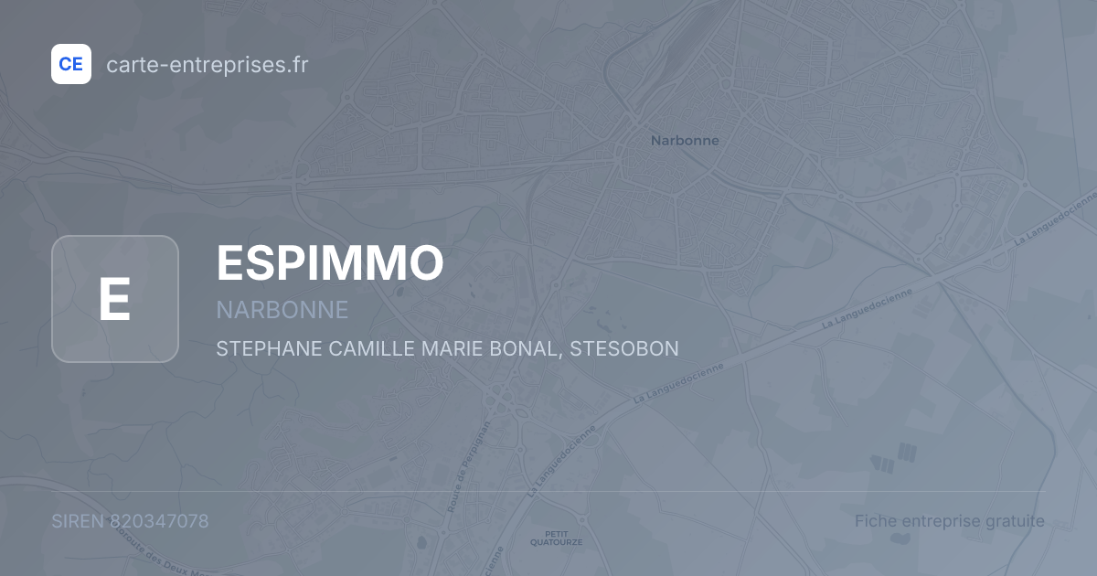 ESPIMMO — 820347078 — fiche entreprise