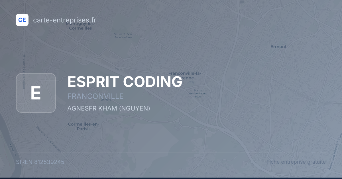 ESPRIT CODING — 812539245 — fiche entreprise