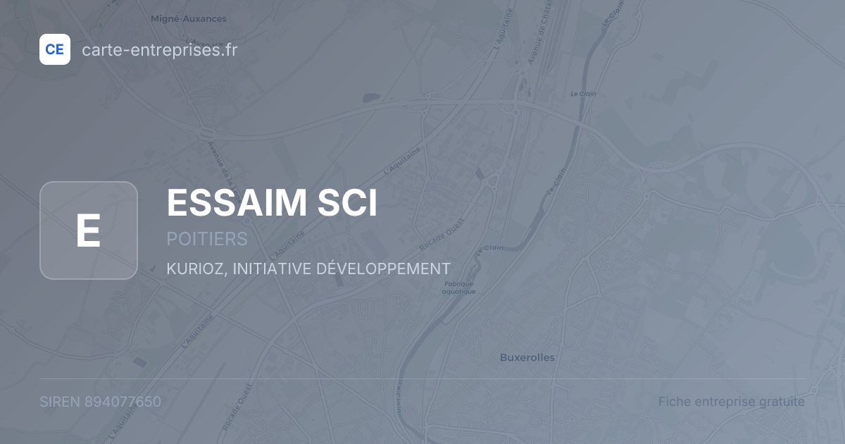 ESSAIM SCI — 894077650 — fiche entreprise