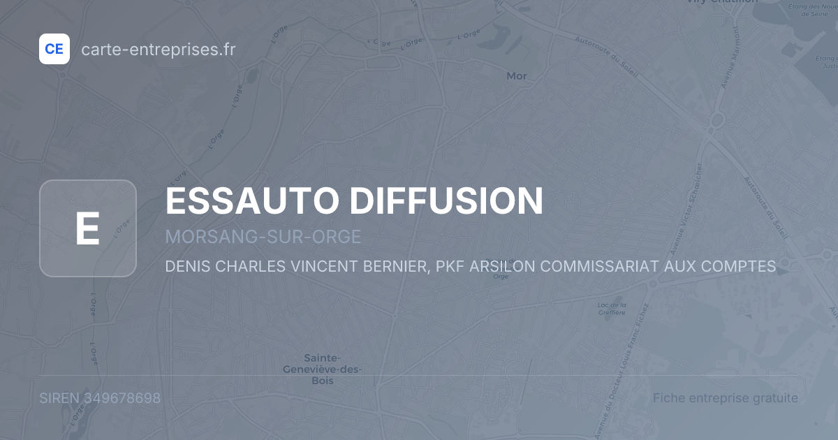 ESSAUTO DIFFUSION — 349678698 — fiche entreprise