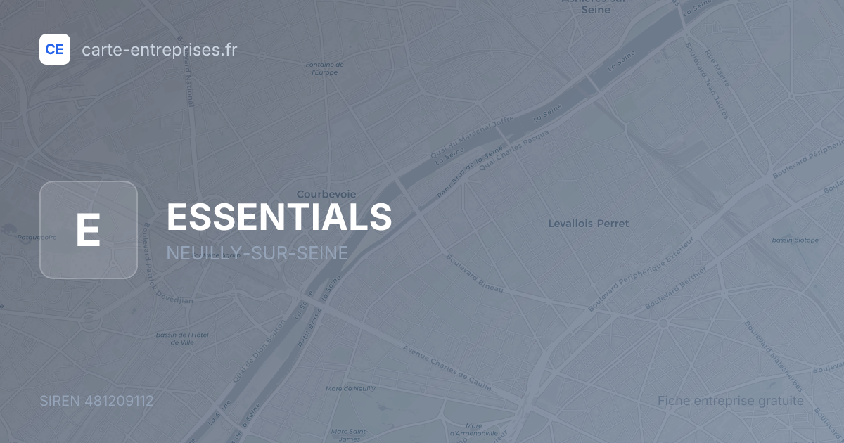 ESSENTIALS — 481209112 — fiche entreprise