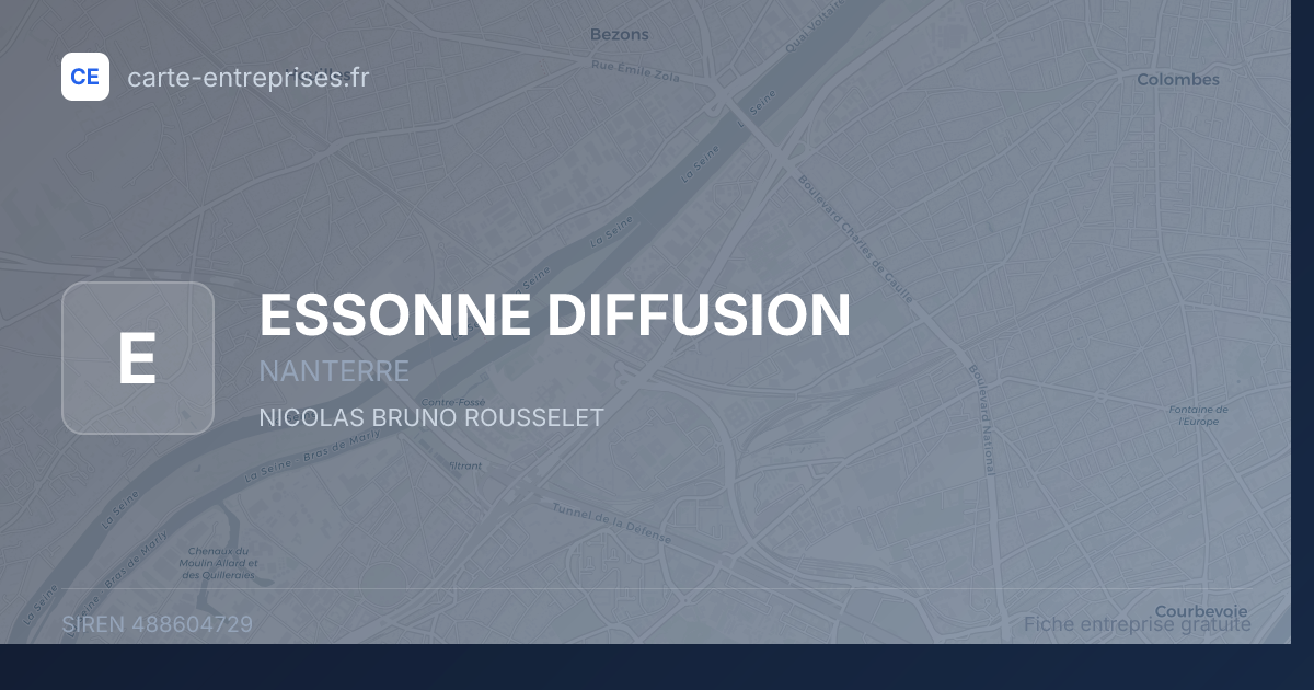ESSONNE DIFFUSION — 488604729 — fiche entreprise