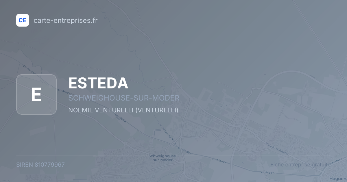 ESTEDA — 810779967 — fiche entreprise