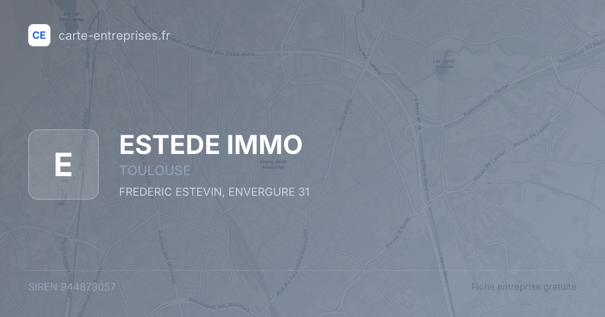 ESTEDE IMMO — 944878057 — fiche entreprise