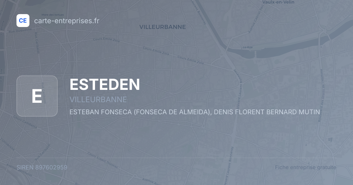 ESTEDEN — 897602959 — fiche entreprise