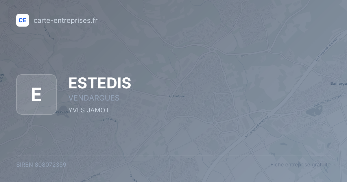 ESTEDIS — 808072359 — fiche entreprise