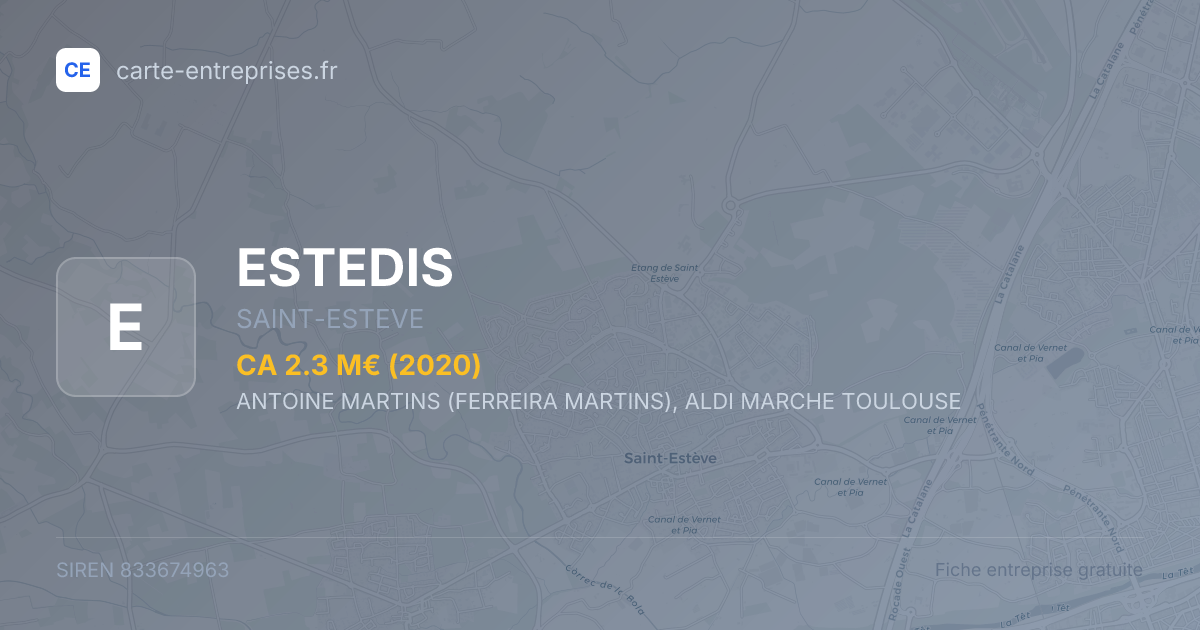 ESTEDIS — 833674963 — fiche entreprise