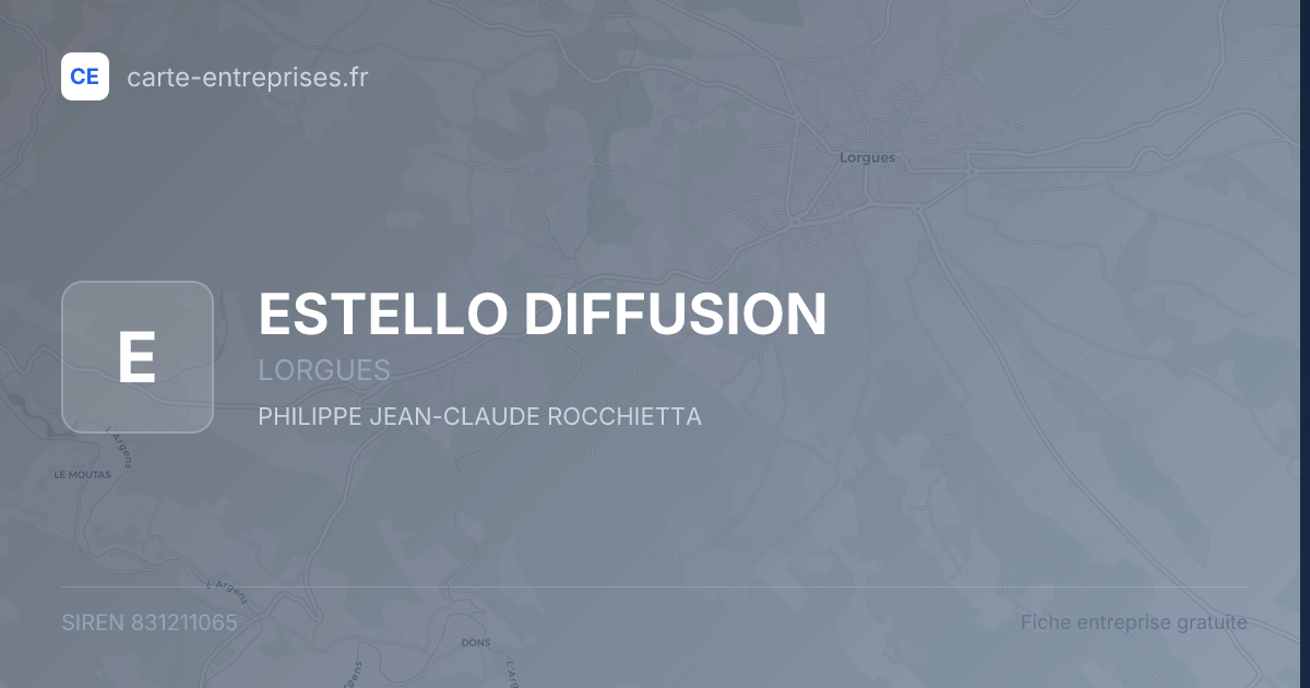 ESTELLO DIFFUSION — 831211065 — fiche entreprise