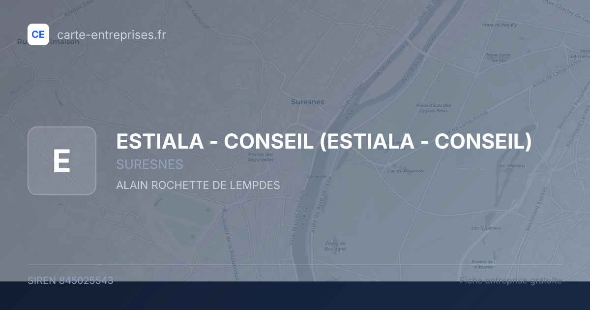 ESTIALA - CONSEIL — 845025543 — fiche entreprise