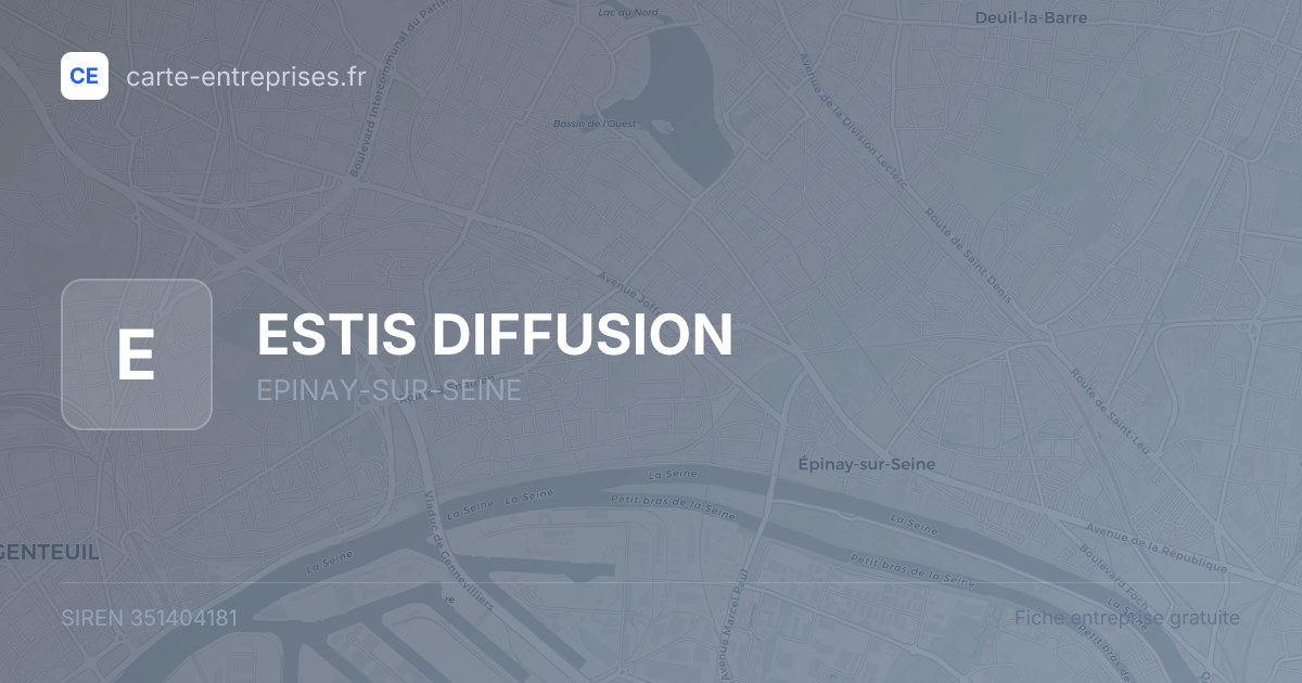 ESTIS DIFFUSION — 351404181 — fiche entreprise
