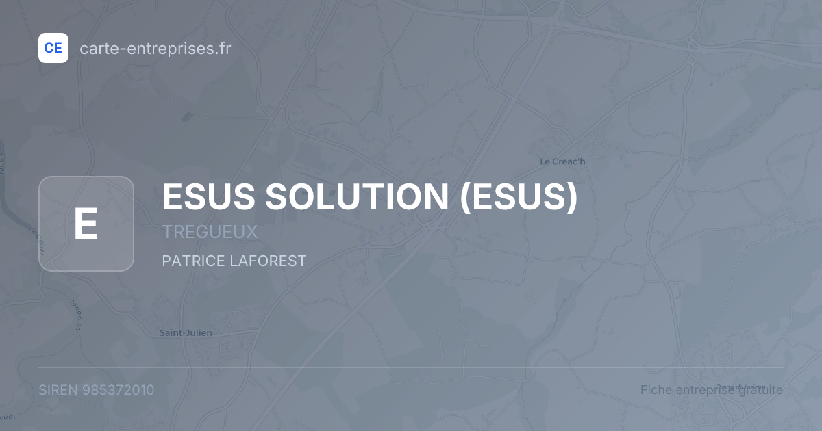 ESUS SOLUTION (ESUS) — 985372010 — fiche entreprise
